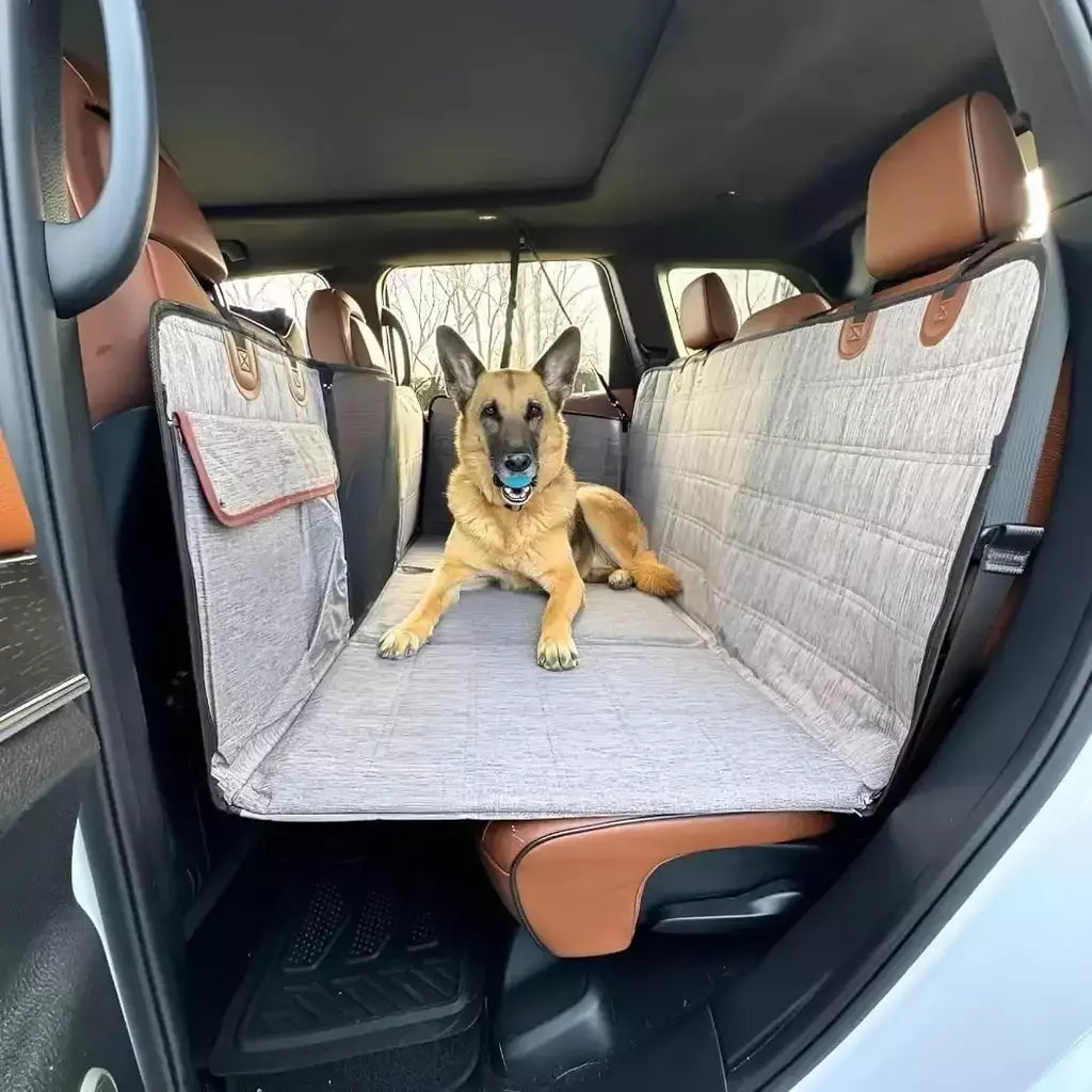 HappyTails & Yev™ Dog Car Back Seat Cover – Waterproof & Scratch-Resistant