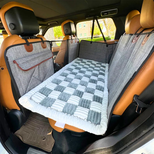 CozyRide™ Plush Travel Bed – Washable Car Mattress for Stress-Free Pet Trips