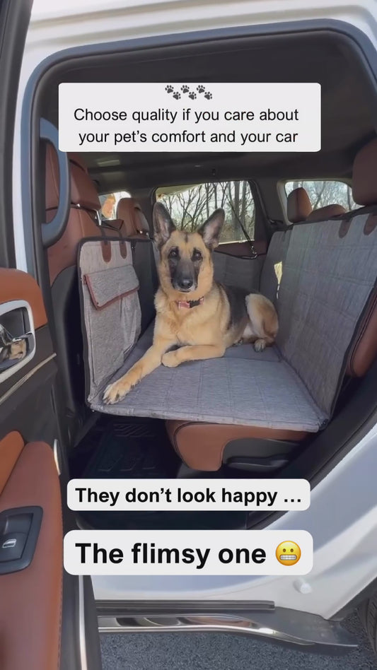 Happy Tails™ Backseat Protector – Waterproof & Scratch-Resistant